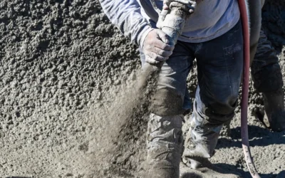 Betonlövés támfalak építéséhez